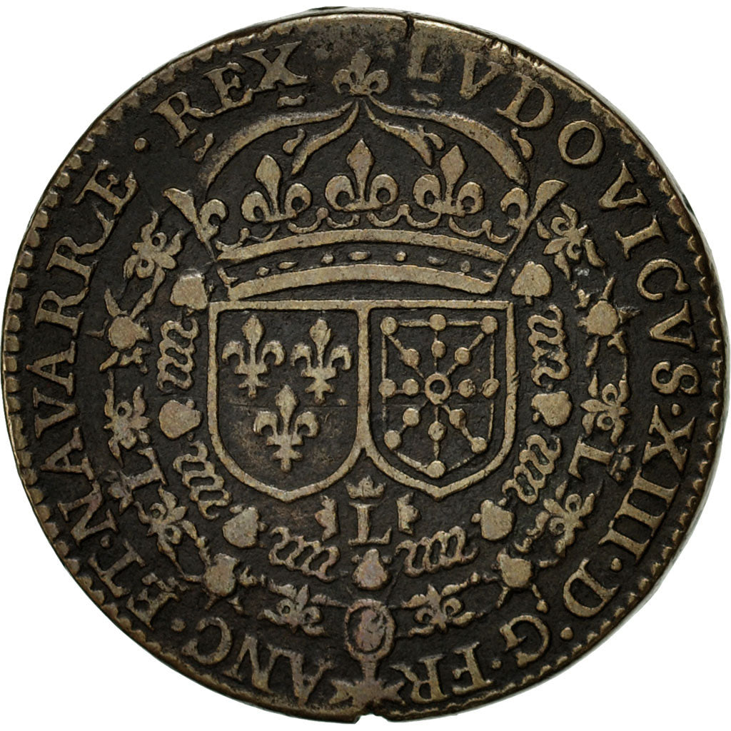 Francia, Token, Louis XIII , Le Juste, MB+, Ottone, Feuardent:12153