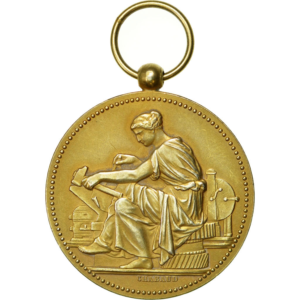 France, Médaille, Société Industrielle de Rouen, Chabaud, SUP+, Vermeil