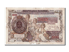 Serbia, 1000 Dinara on 500 Dinara, 1941, B+