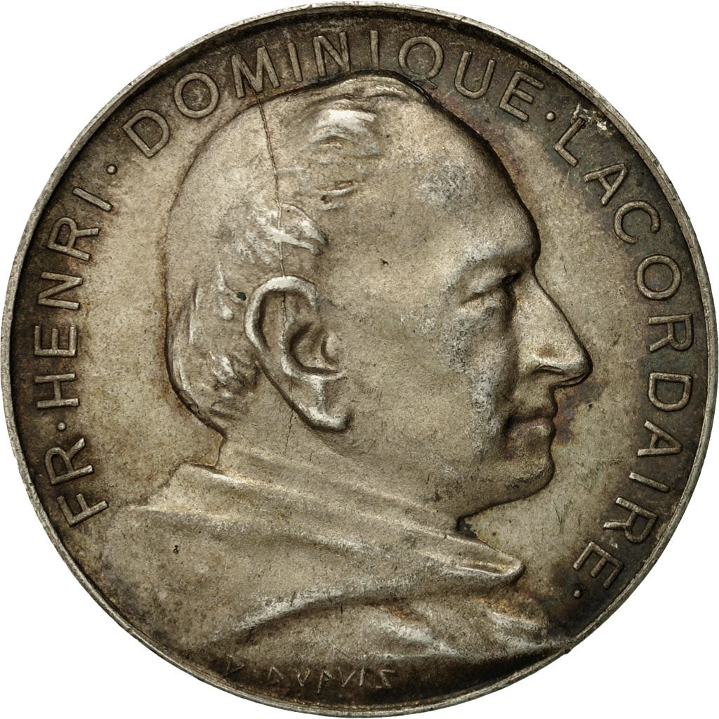 France, Medal, Henri Dominique Lacordaire, Ecole Legrand, Dupuis.D, AU(50-53)