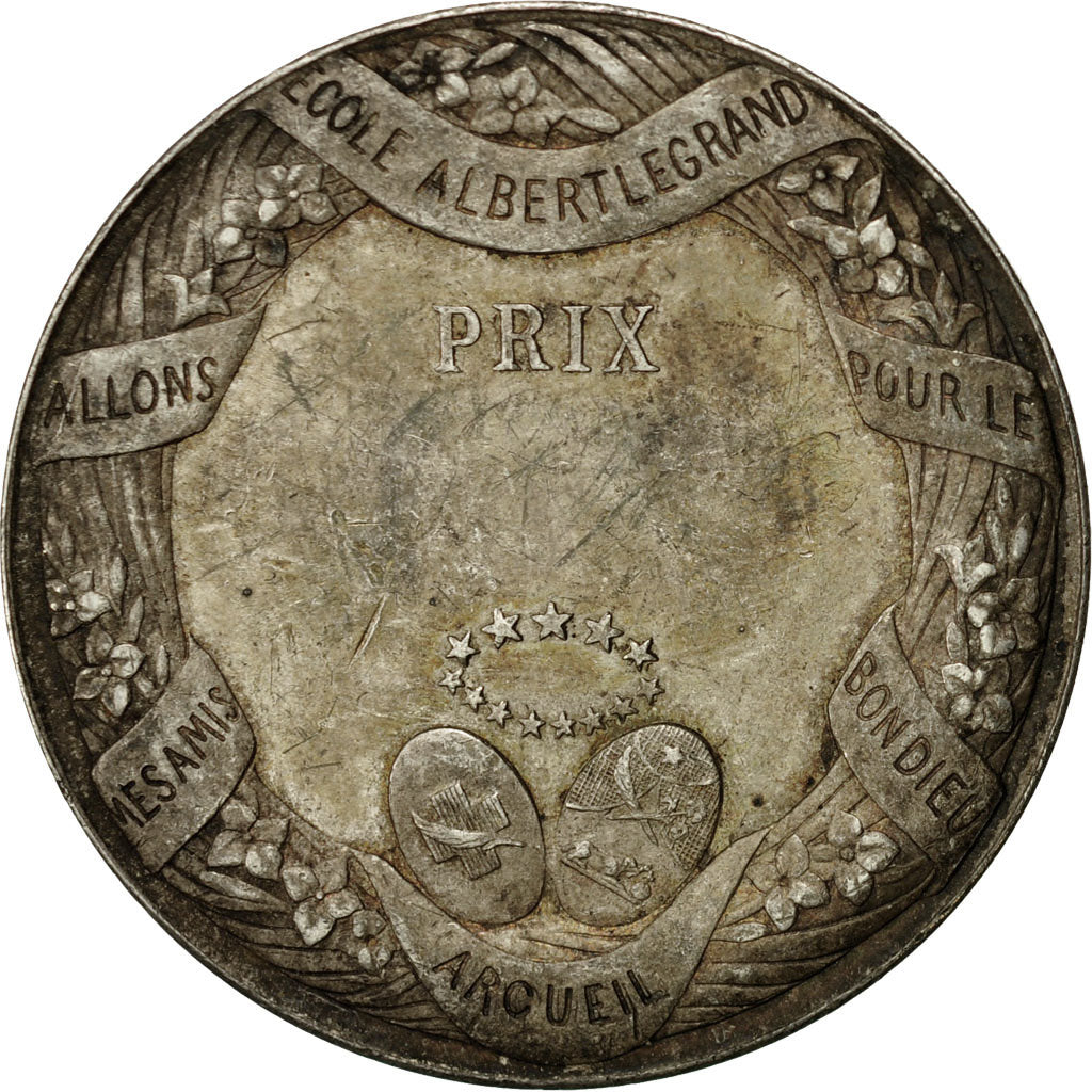 Francja, Medal, Henri Dominique Lacordaire, Ecole Legrand, Dupuis.D, AU(50-53)