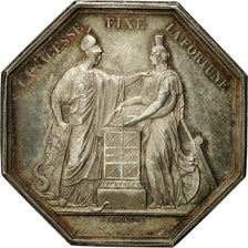 France, Token, Banque de France, An VIII, Dumarest, AU(55-58), Silver