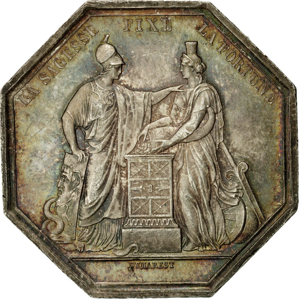 France, Jeton, Banque de France, An VIII, Dumarest, SUP, Argent