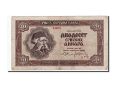 Serbia, 20 Dinara, 1941, KM #25, EF(40-45), T.0861