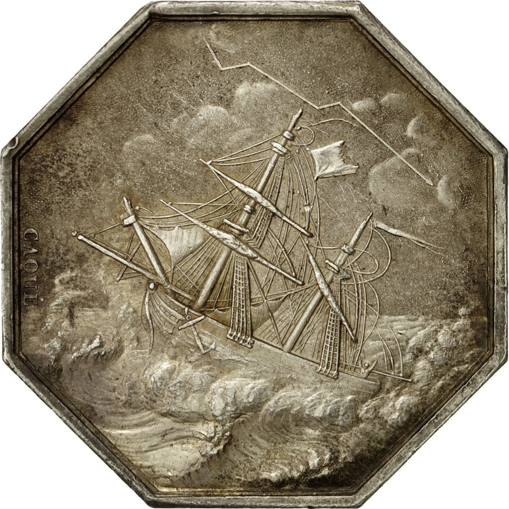 Francia, Token, Cercle Commercial d'Assurances, Paris, 1829, Caqué, BB+