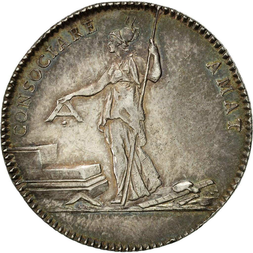 France, Token, Masonic, Louis XVI, Loge Les Amis de la Liberté, Duvivier