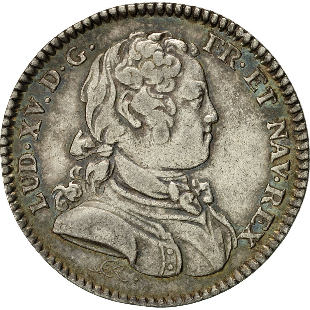 France, Token, Louis XV, Ville de Rouen, EF(40-45), Silver, Feuardent:6209