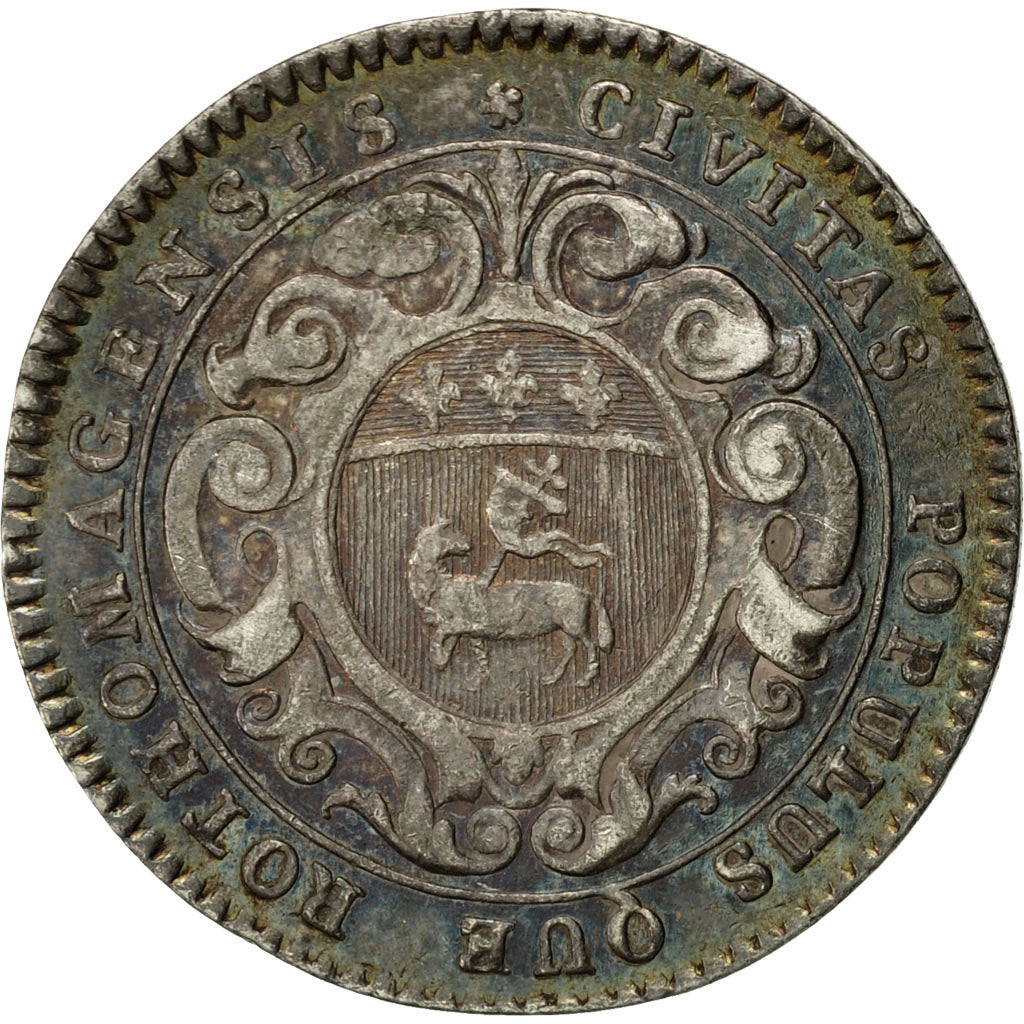 France, Token, Louis XV, Ville de Rouen, EF(40-45), Silver, Feuardent:6209