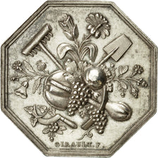 France, Token, Société centrale d'Horticulture, Rouen, 1836, Girault