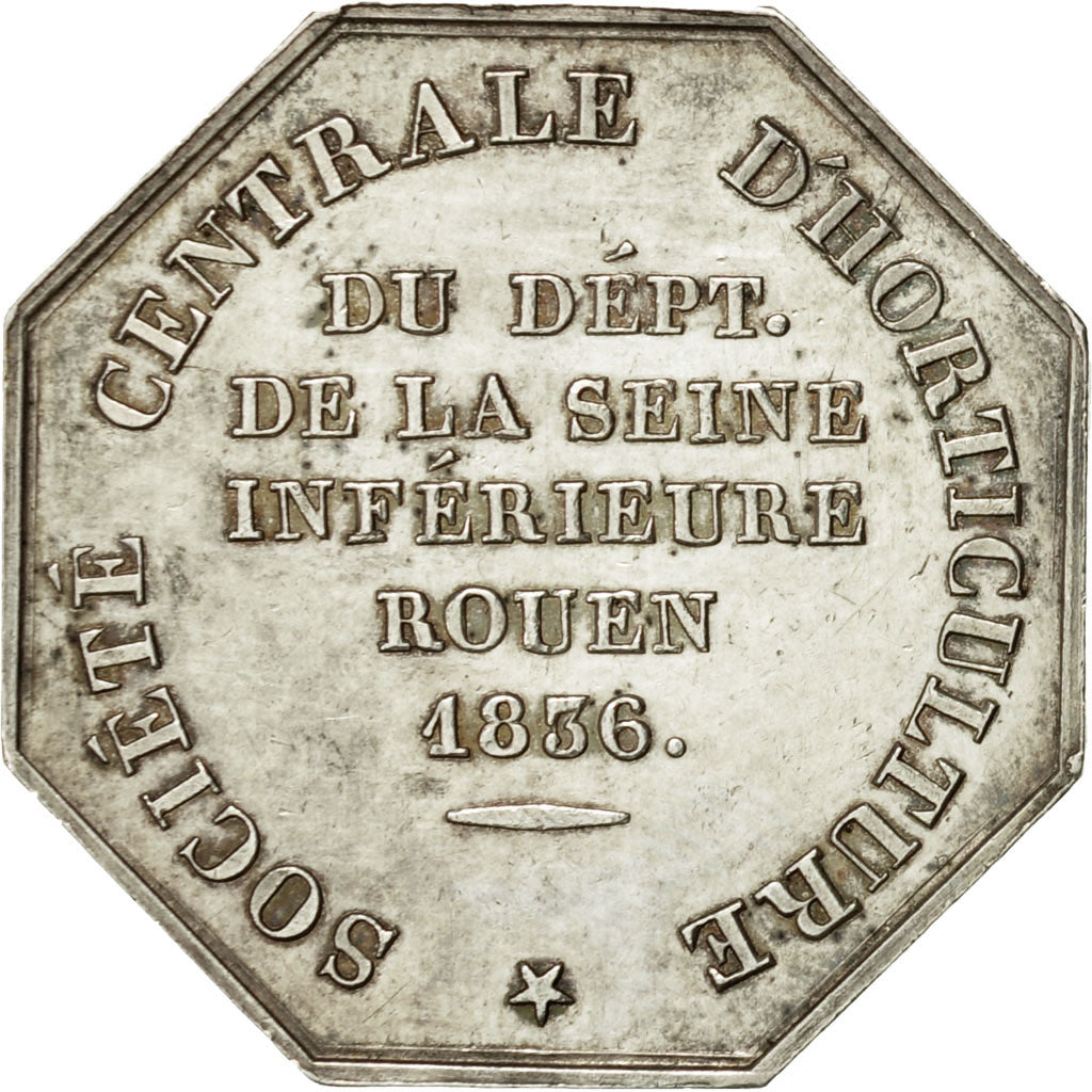 France, Token, Société centrale d'Horticulture, Rouen, 1836, Girault