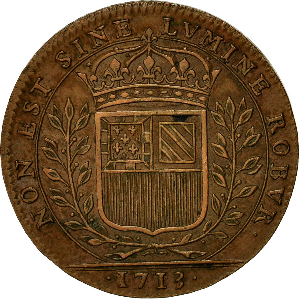 France, Token, Maires de Dijon, Nicolas Labotte, 1713, AU(55-58), Copper