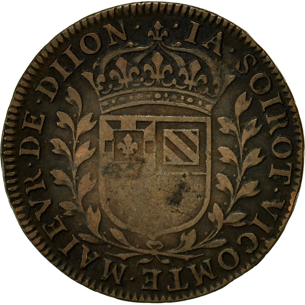 France, Token, Maires de Dijon, Jacques Soirot, 1645, EF(40-45), Copper