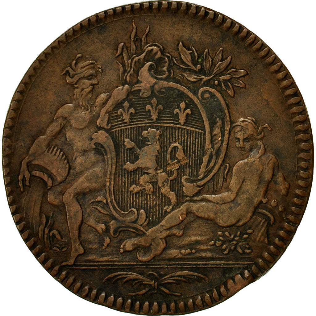 Francia, Token, Lyonnais, Consulat de Lyon, Jean-Baptiste Flachat, 1763, BB