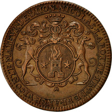 France, Token, Maires de Dijon, Nicolas Labotte, 1713, MS(60-62), Copper