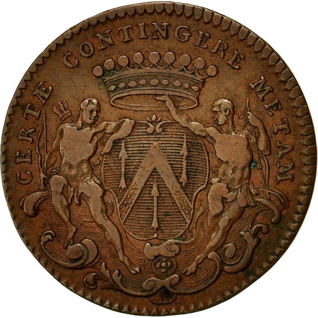 France, Jeton, Maires de Dijon, Jean-Pierre Burteur, 1742, TTB, Cuivre