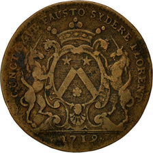 France, Token, Maires de Dijon, Etienne Baudinet, 1719, VF(30-35), Copper
