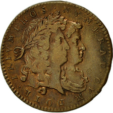 France, Token, Marie-Thérèse d'Autriche, 1673, VF(30-35), Copper