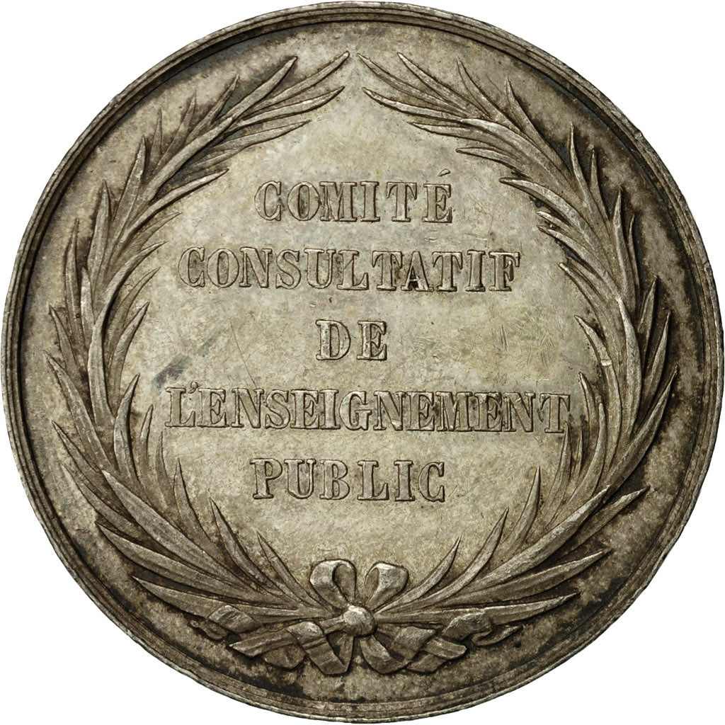 France, Token, Comité Consultatif de l'Enseignement Public, AU(50-53), Silver