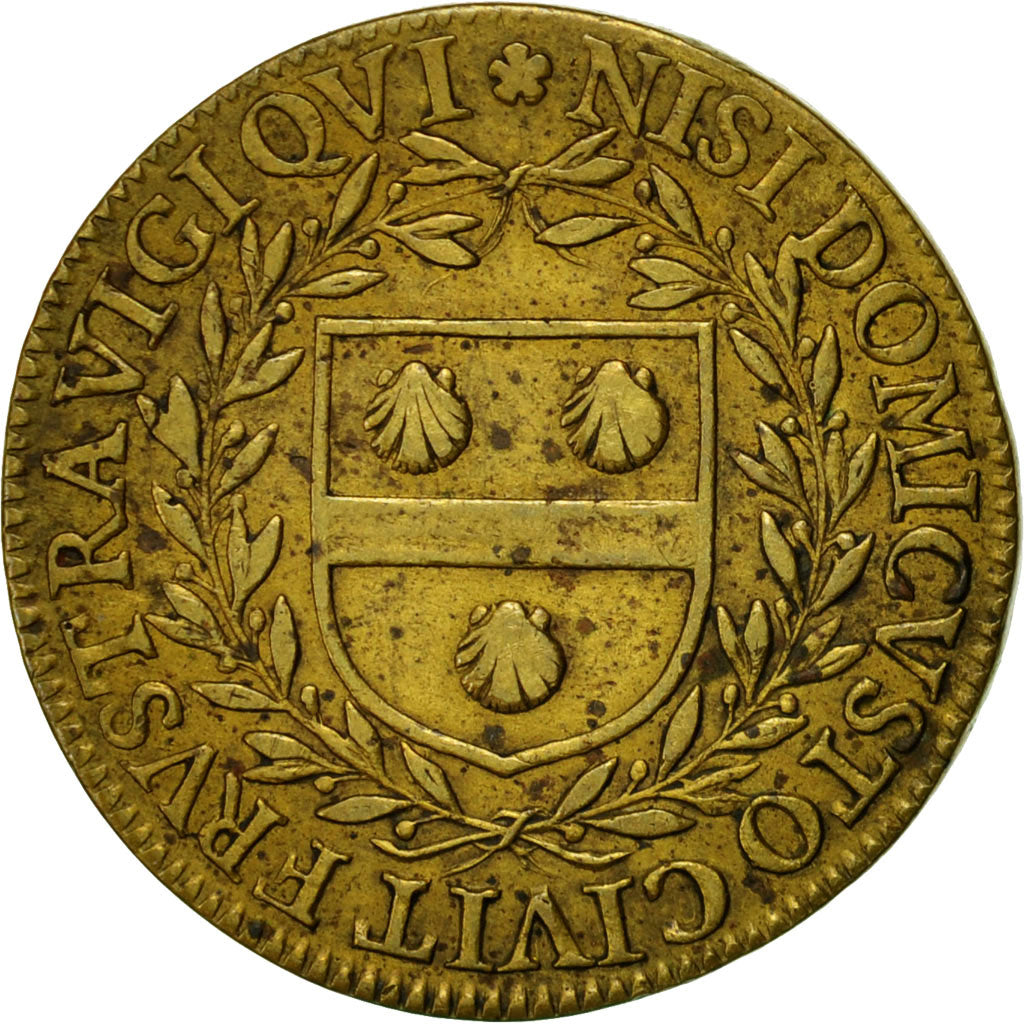 Francja, Token, Echevins et Maires de Nantes, Charles Juchault, 1642, AU(50-53)