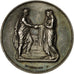 France, Medal, Médaille de mariage, Montagny, AU(55-58), Silver