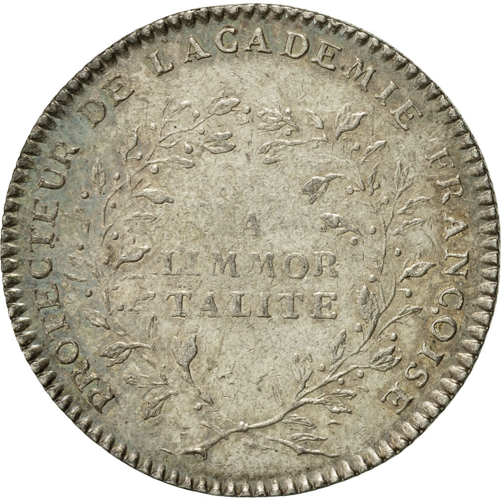 France, Token, Louis XV, Académie Française, Duvivier, AU(50-53), Silver