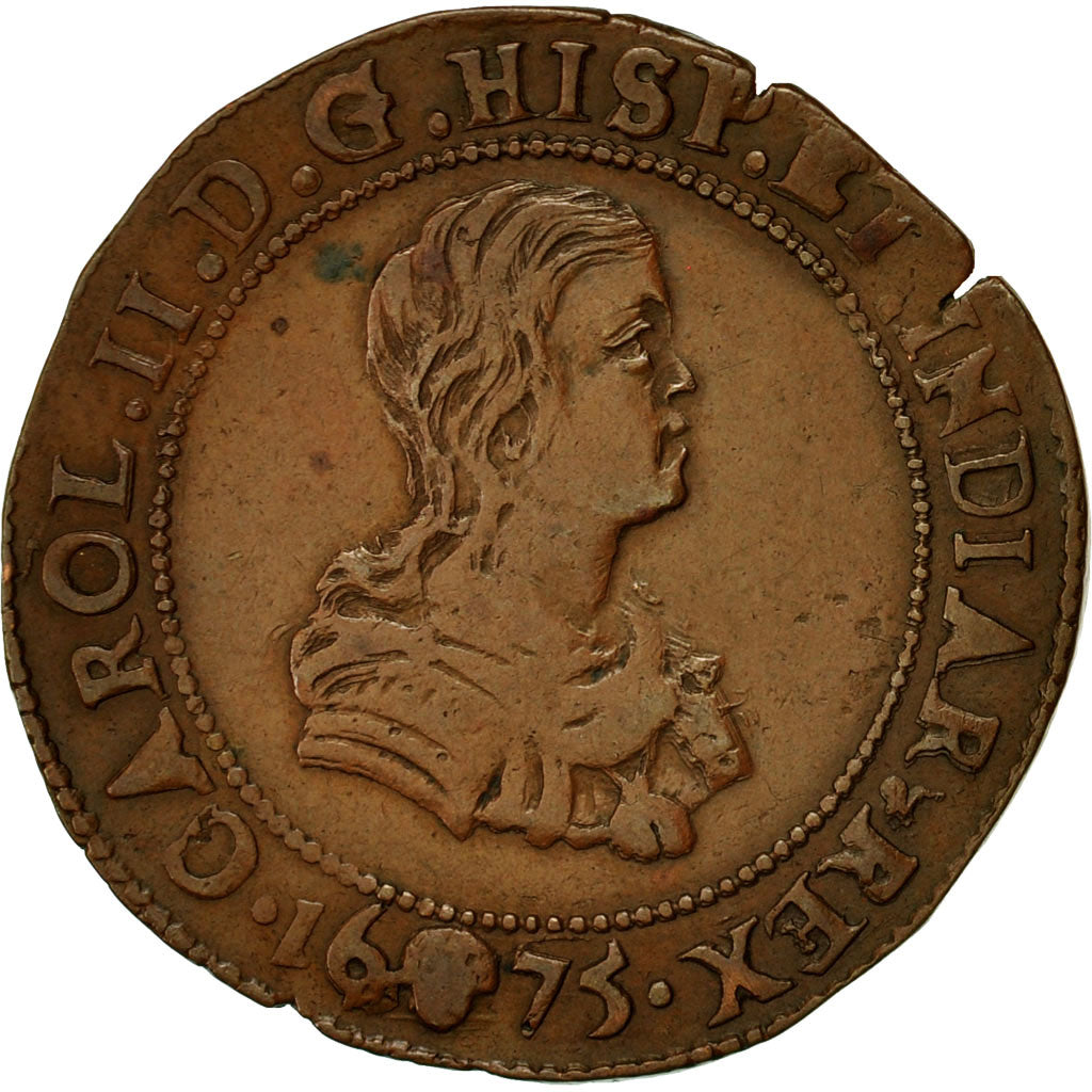 Belgium, Token, Flandres, Charles II d'Espagne, Bureau des Finances, 1675