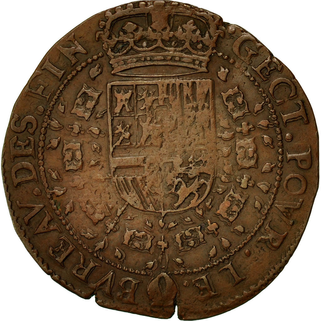 Belgium, Token, Flandres, Charles II d'Espagne, Bureau des Finances, 1675