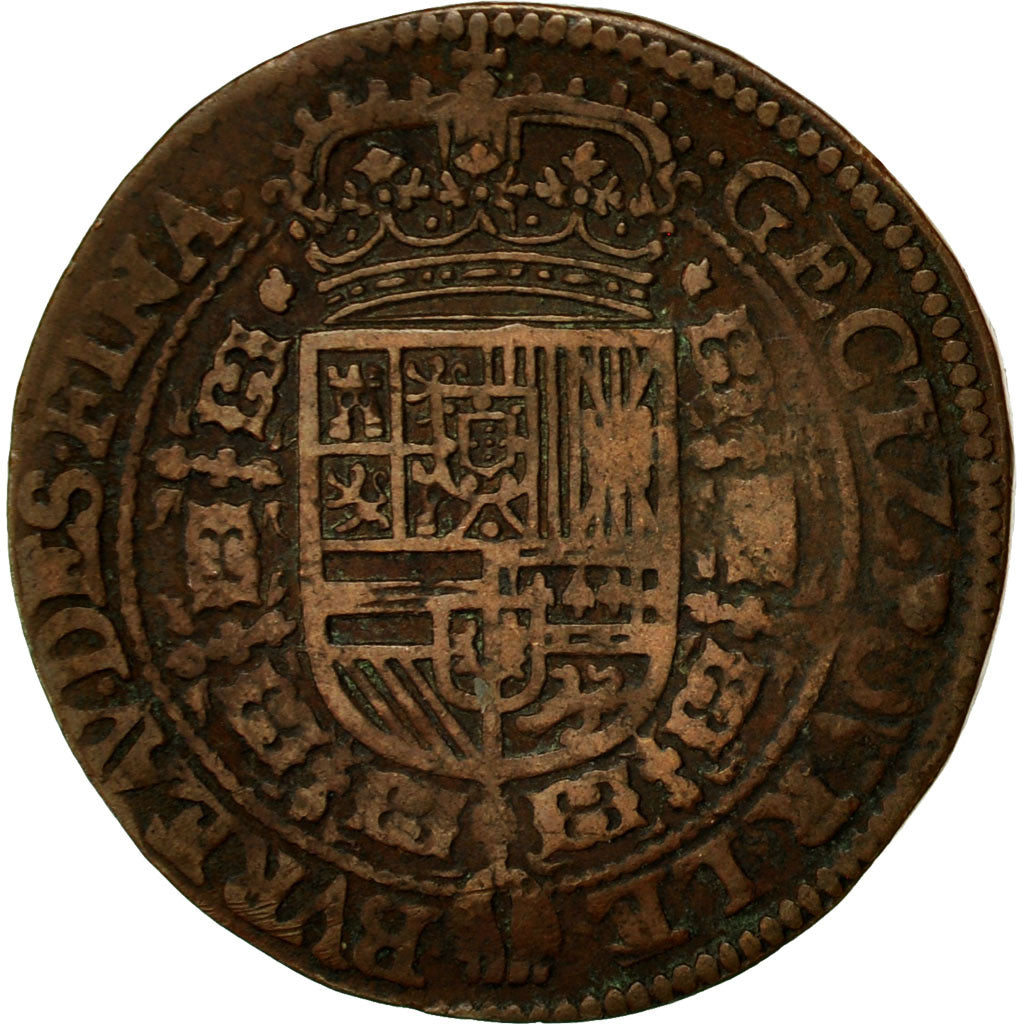 Belgium, Token, Flandres, Philippe IV d'Espagne, Bureau des Finances, 1637