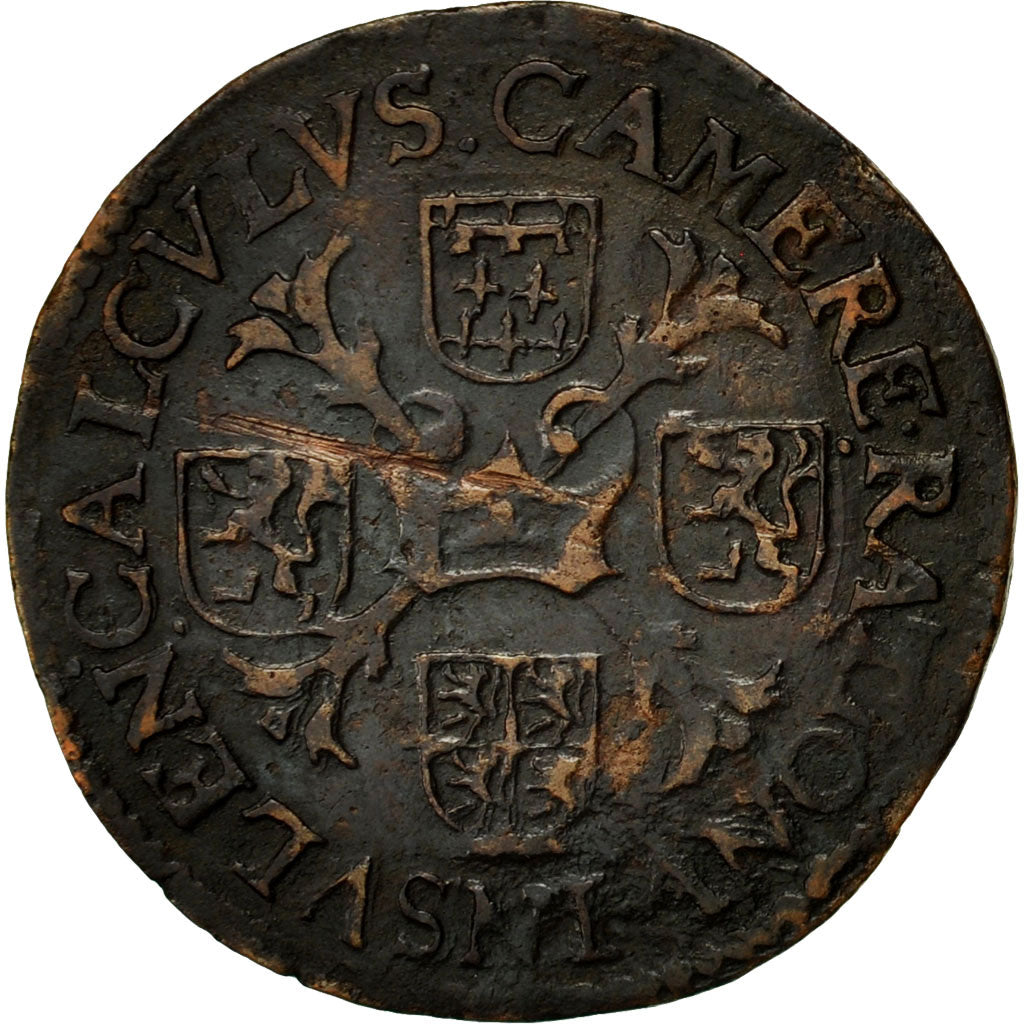 Belgium, Token, Flandres, Philippe II d'Espagne, 1578, EF(40-45), Copper