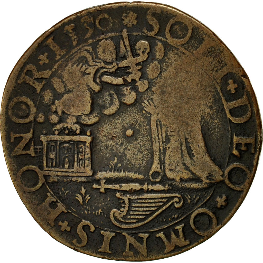 Belgique, Jeton, Flandres, Philippe II d'Espagne, Bureau des Finances, 1590
