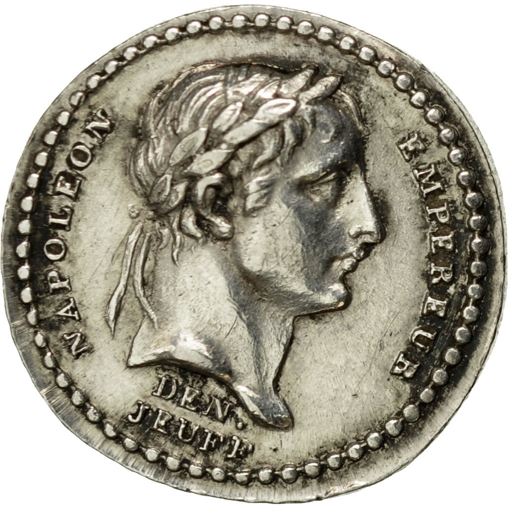 Frankrijk, Token, Napoléon, Quinaire, Sacre de l'Empereur, 1805, PR, Zilver
