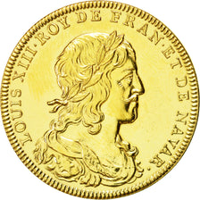 Frankreich, Medaille, Les rois de France, Louis XIII, UNZ+, Copper-Nickel Gilt
