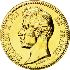 France, Medal, Les Rois de France, Charles X, MS(64), Copper-Nickel Gilt
