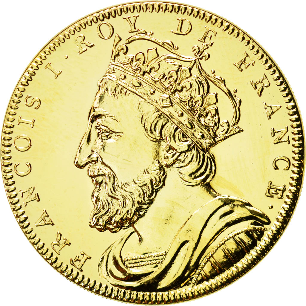 France, Médaille, Les Rois de France, François Ier, SPL+, Copper-Nickel Gilt
