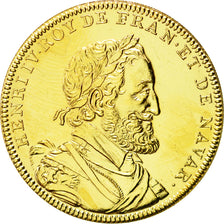 France, Medal, Les rois de France, henri IV, MS(64), Copper-Nickel Gilt