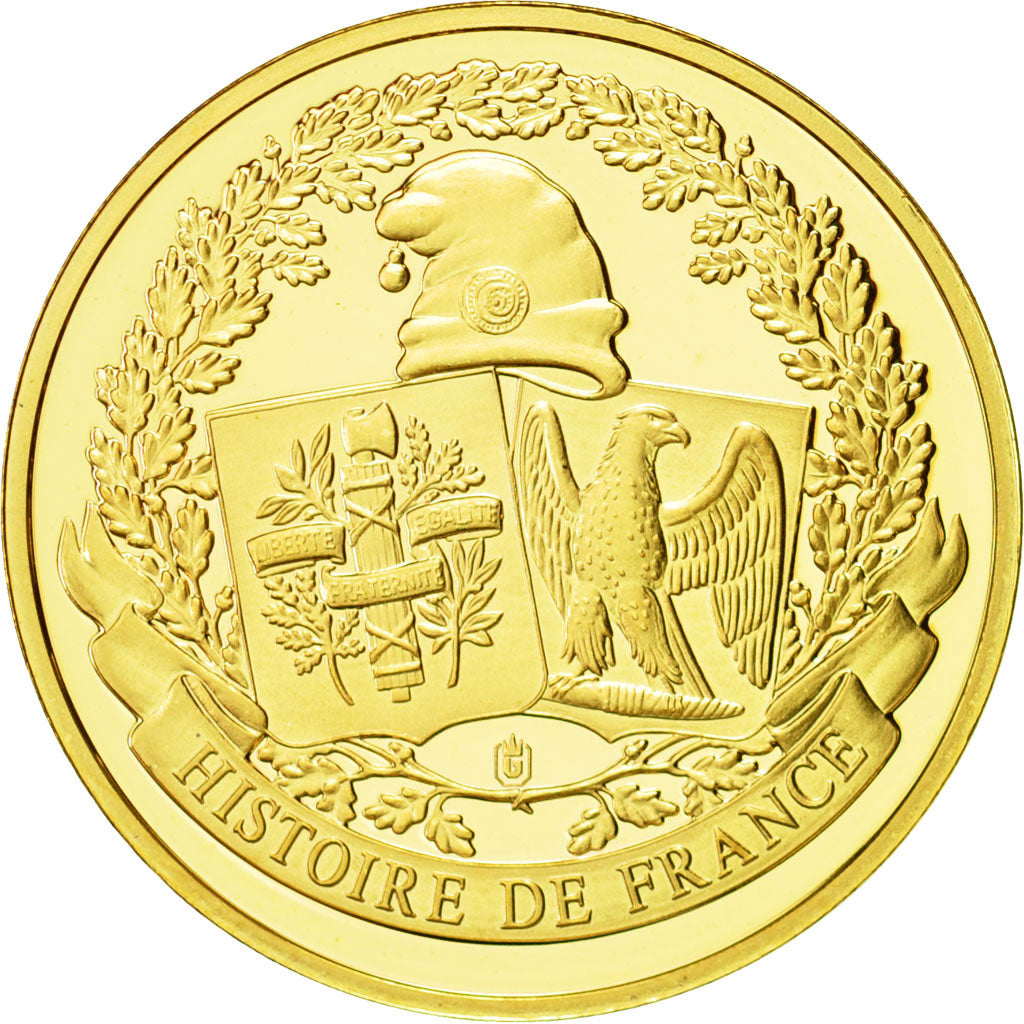 France, Medal, L'Abbé Pierre, 2007, MS(65-70), Copper Gilt