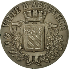 France, Médaille, Ville d'Abbeville, 1909, Rives, SPL, Argent