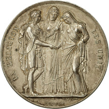 Frankrijk, Medaille, Mariage, La Religion les Unit, 1890, Depaulis, PR, Zilver
