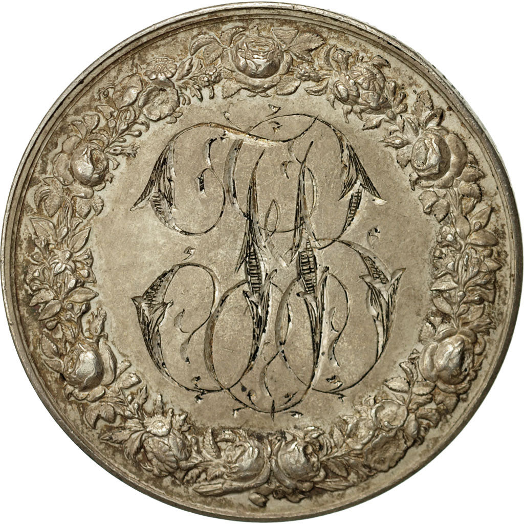 Frankrijk, Medaille, Mariage, La Religion les Unit, 1890, Depaulis, PR, Zilver