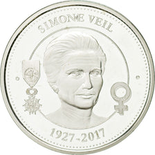 France, Médaille, Simone Veil, Collection Panthéon, FDC, Argent