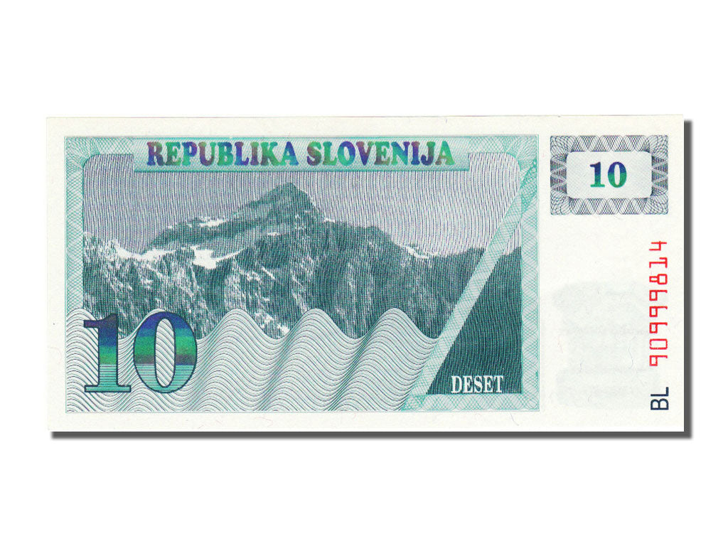 Slovenia, 10 Tolarjev, 1990, UNC(65-70), BL 90999814