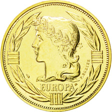 Francia, medaglia, Ecu Europa, Marianne, 1987, Rodier, FDC, Bronzo dorato