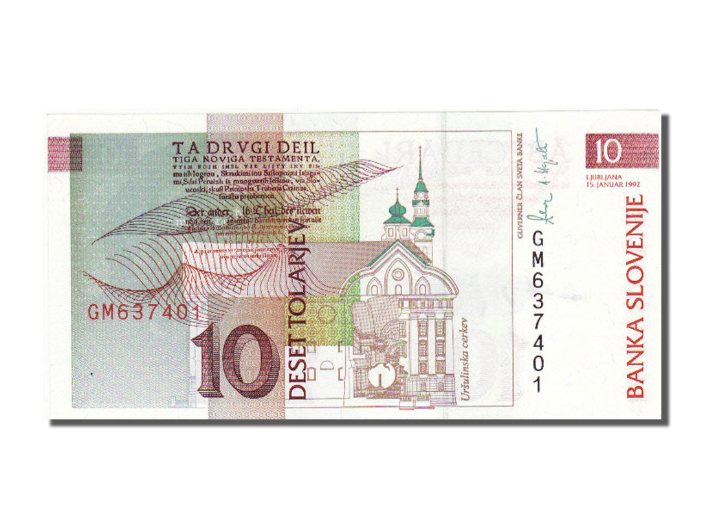 Slovenia, 10 Tolarjev, 1992, FDS