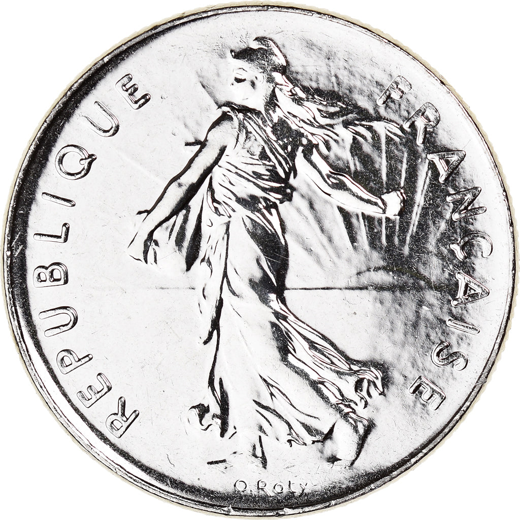 Coin, France, Semeuse, 5 Francs, 2001, Paris, BU, MS(65-70), Nickel Clad