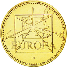 France, Médaille, Ecu Europa, 1996, Jimenez, FDC, Gilt Bronze