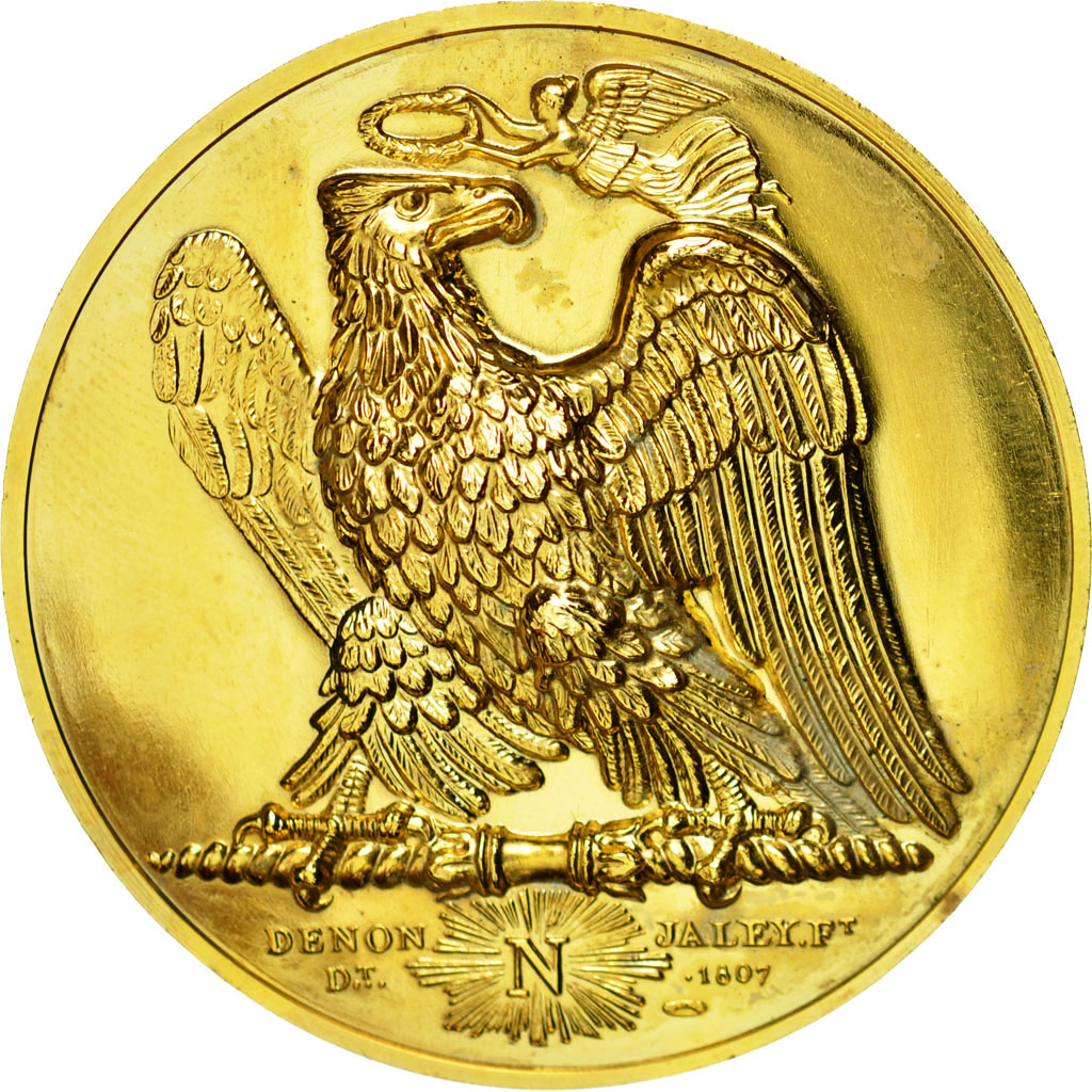 France, Médaille, Napoléon Ier et Joséphine, Denon / Andrieu, Refrappe, SPL+