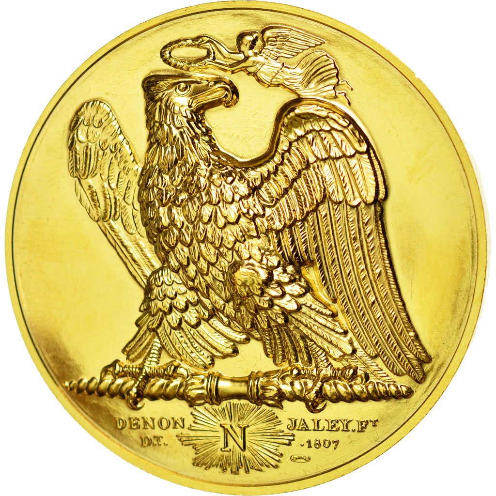 France, Medal, Napoléon Ier, Bataille de la Moskova, Denon, Restrike, MS(64)