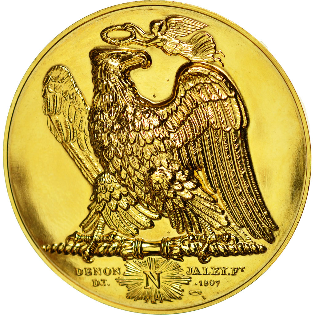 France, Médaille, Napoléon Ier, Légion d'Honneur, Denon, Refrappe, SPL+, Gilt