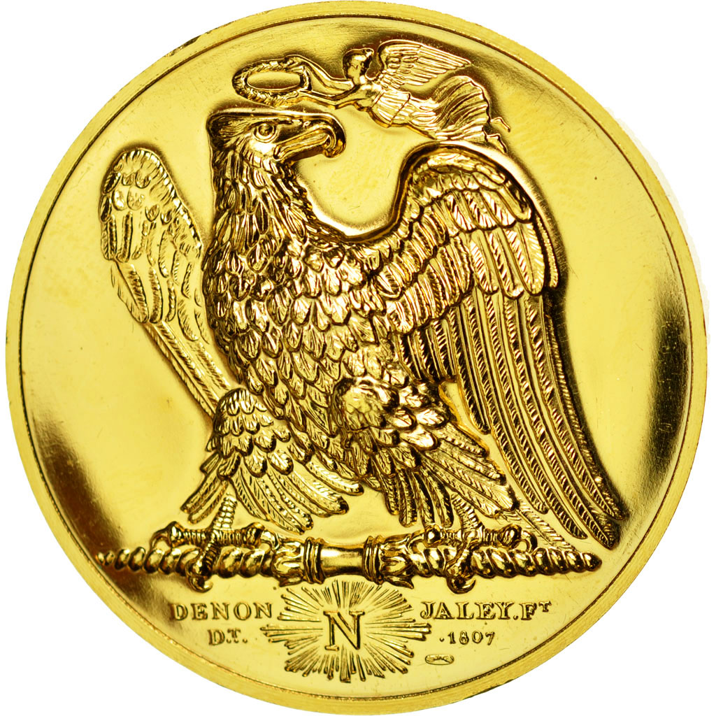 France, Medal, Napoléon Ier, Bataille d'Austerlitz, Denon, Restrike, MS(64)