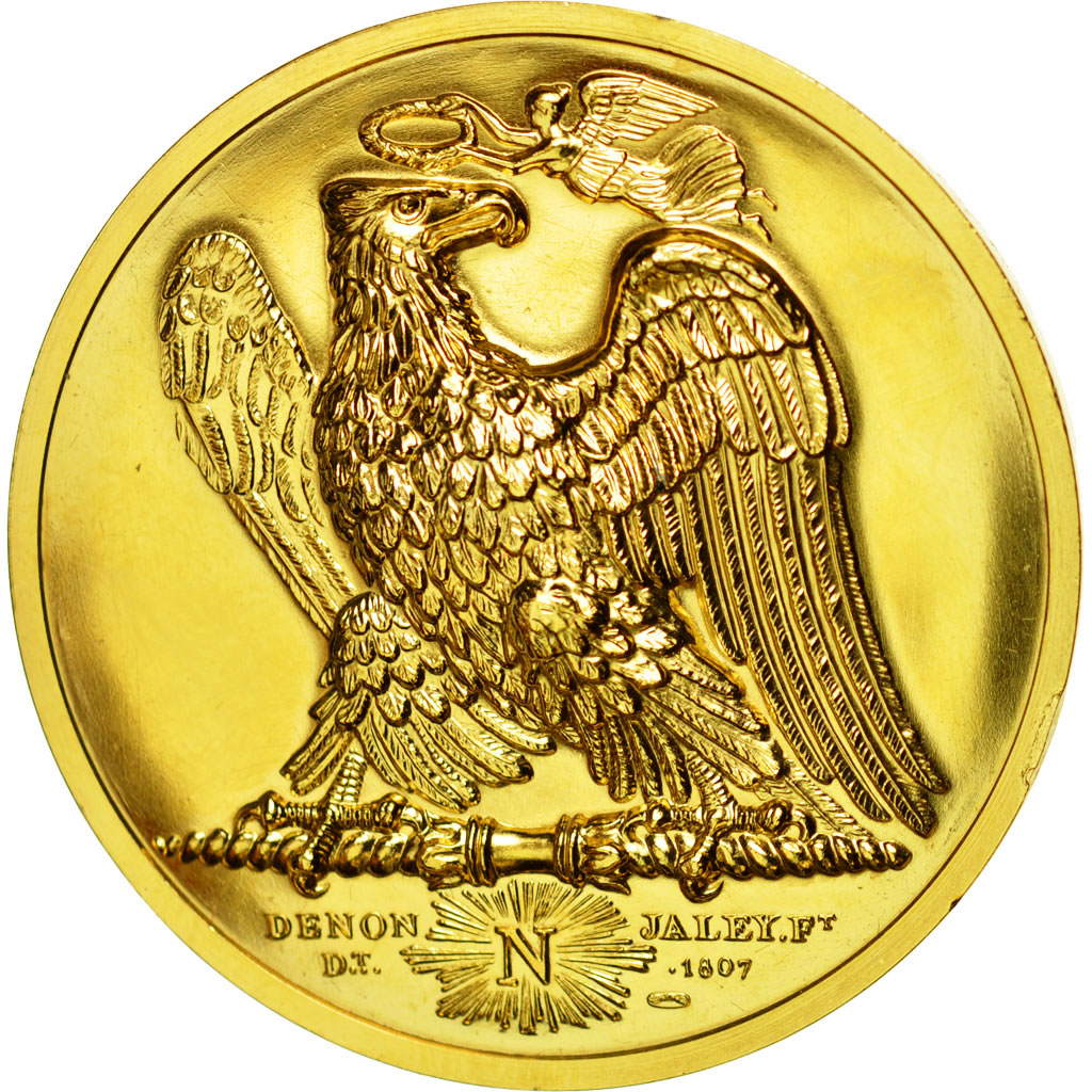 France, Medal, Napoléon Ier, Bataille de Waterloo (1815), Rogat, Restrike